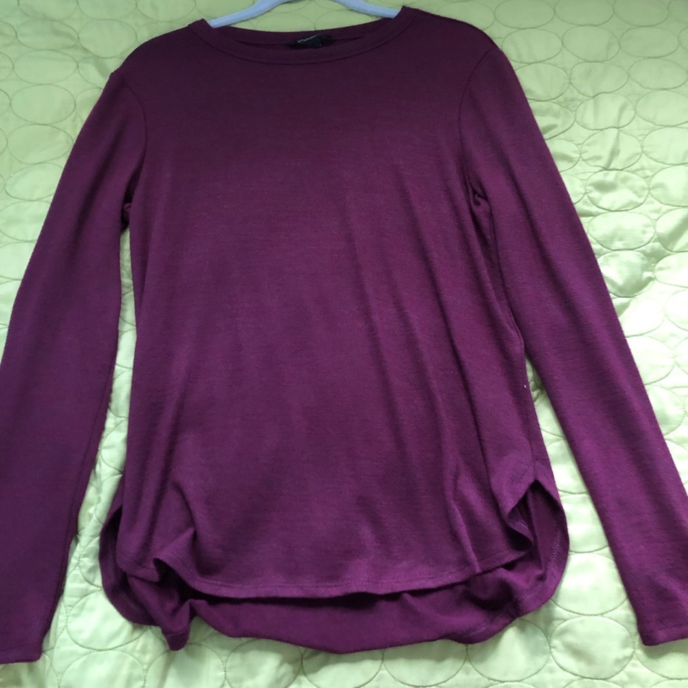 Burgundy Long Sleeve Sweater